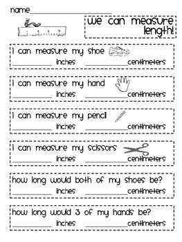 Second Grade Measurement Worksheets Grade 2