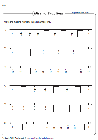 Improper Fractions On A Number Line Worksheet Pdf