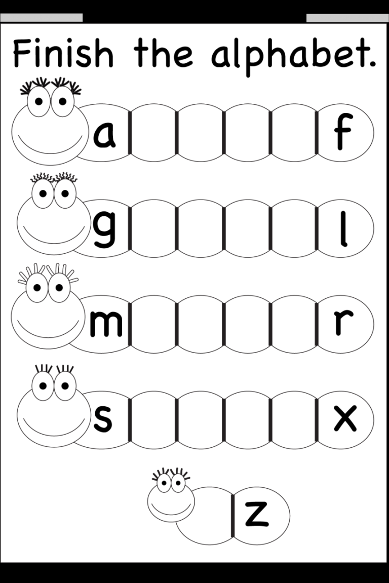 Free Printable Letter Worksheets For Toddlers