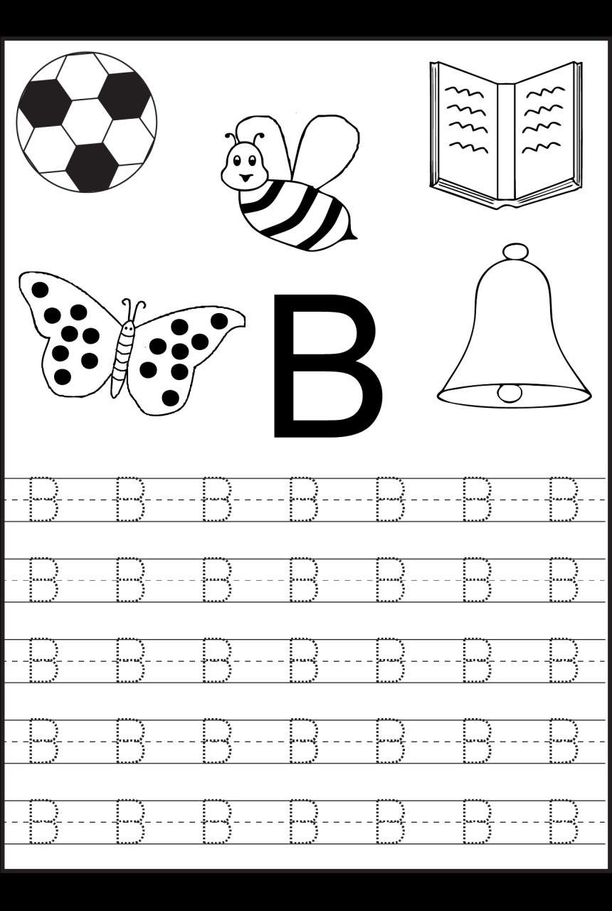 Letter Worksheets For Preschool Kids