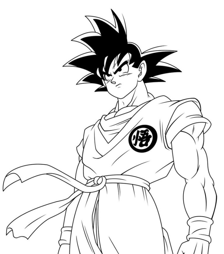 Goku Coloring Pages Free