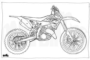 Ktm Coloring Page Coloring pages, Bike drawing, Ktm
