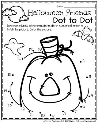 Preschool Kids Halloween Printables