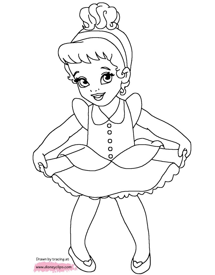 Baby Belle Coloring Pages