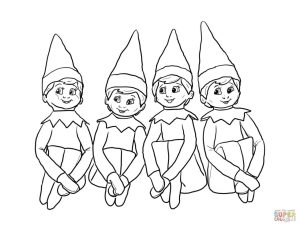All Elf On The Shelf Coloring Pages Coloring Pages For All Ages