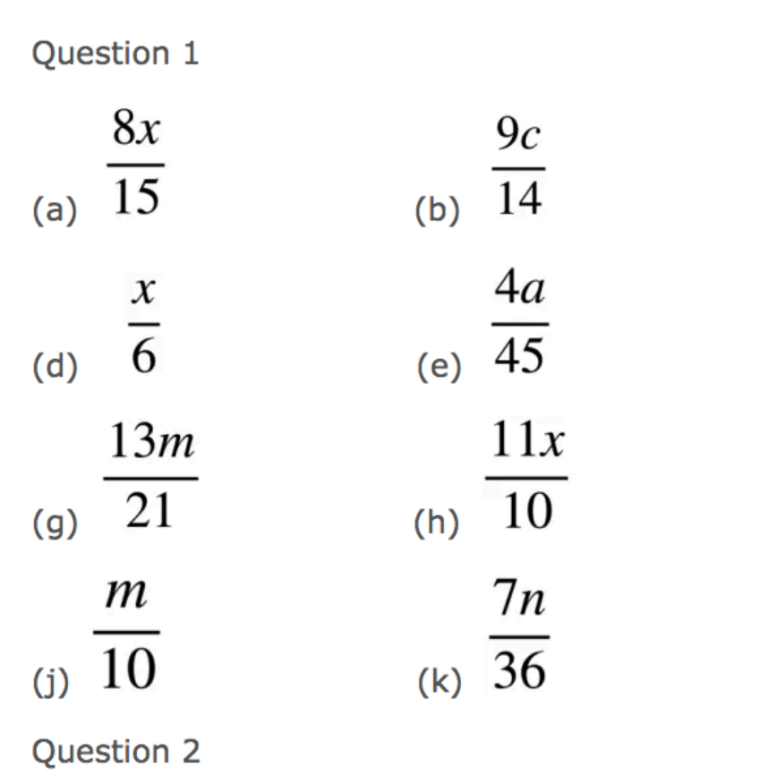 Adding And Subtracting Fractions Worksheets Corbettmaths
