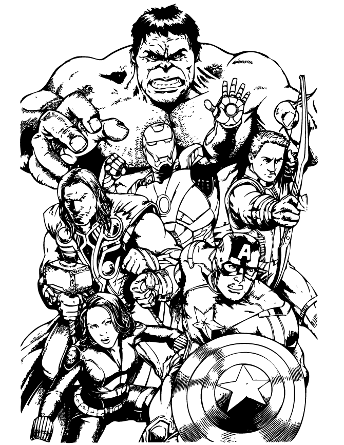 Avengers Coloring Pages Pdf