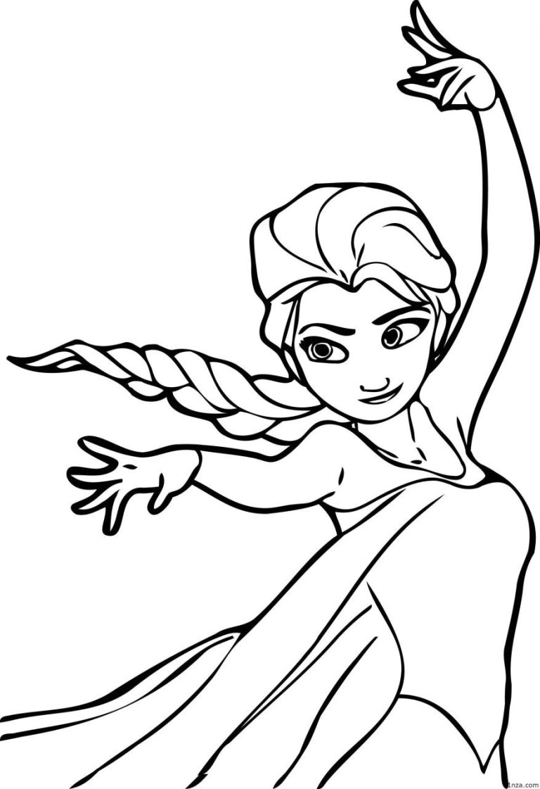 Elsa And Anna Coloring Pages Printable