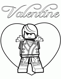 Ninjago Cole Valentine Coloring Page Free Printable Coloring Pages