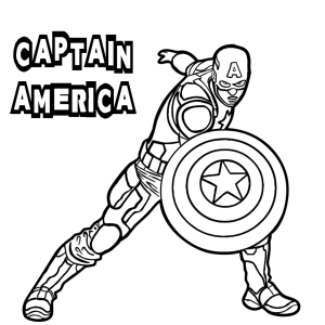 Captain America Logo Drawing Captain America Coloring/Drawing Pages