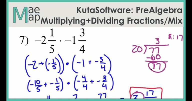 Multiplying Fractions Worksheets Pdf Kuta