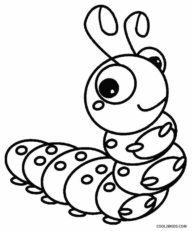 Coloring Pages Caterpillar