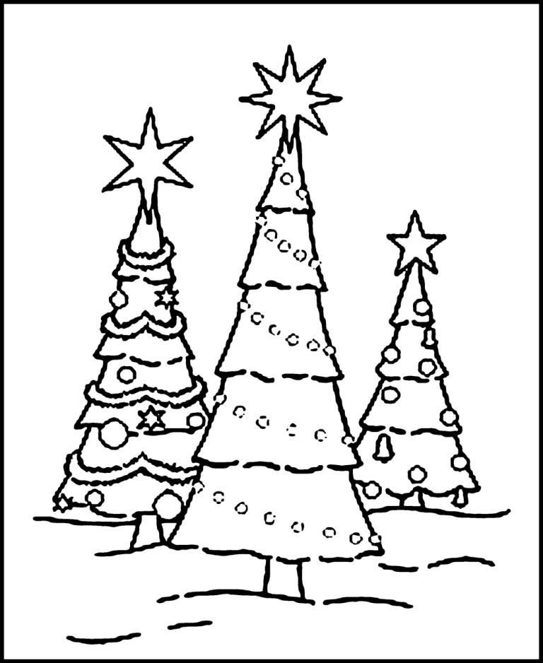 Printable Christmas Coloring Pages For Toddlers
