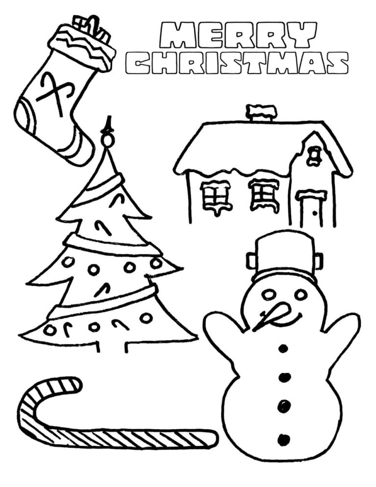 Snowman Coloring Pages For Toddlers