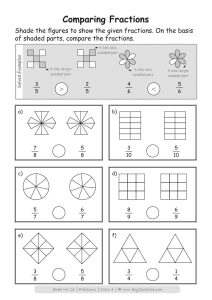 Maths Worksheets Grade 4 Fractions key2practice Workbooks