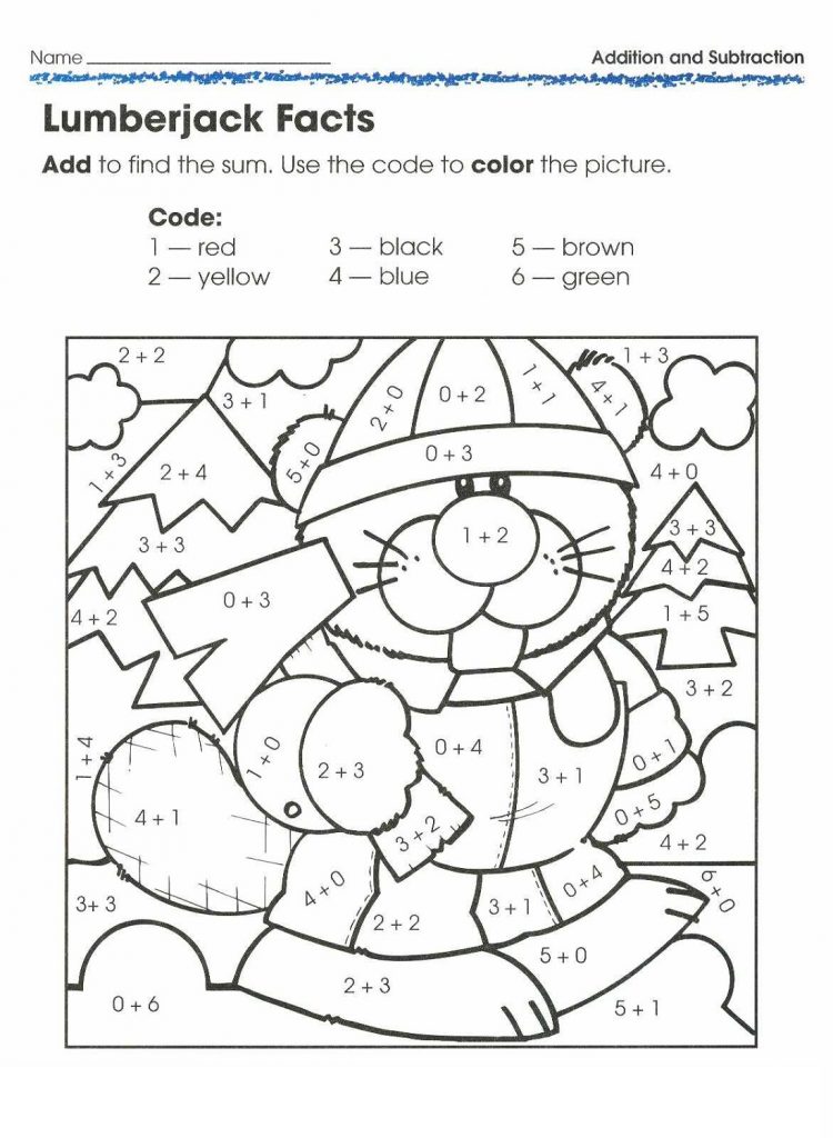 Easy Color by Number Worksheets for Kindergarten 101 Coloring