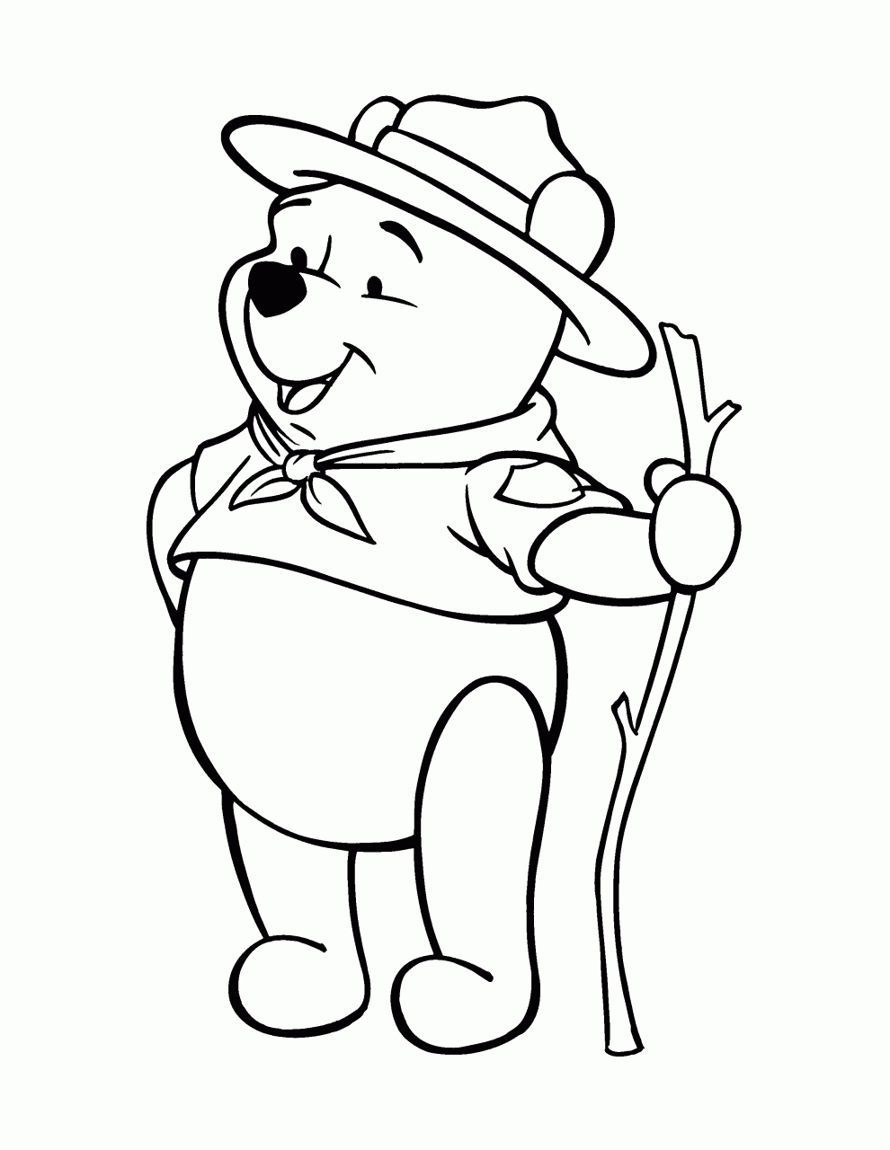 Winnie The Pooh Coloring Pages Easy
