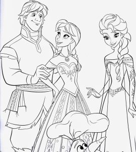 Disney Movie Princesses "Frozen" Printable Coloring Pages