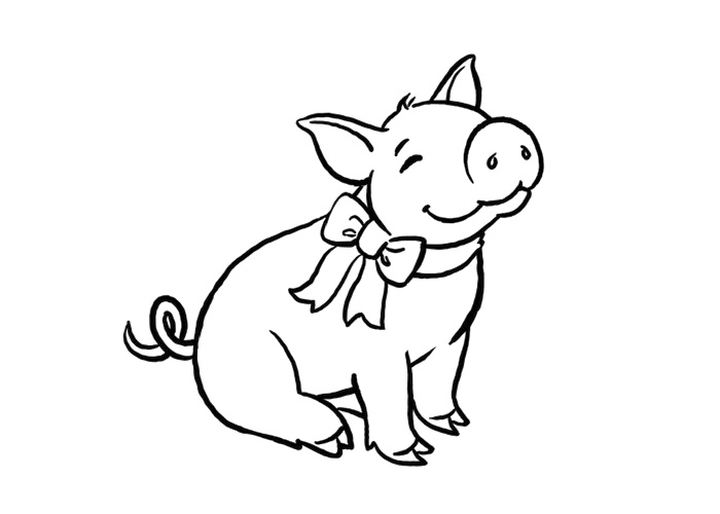 Pig Coloring Pages Free Printable