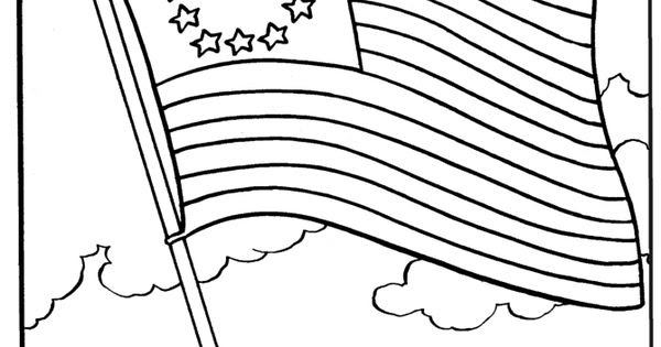 American Flag Coloring Page Pdf