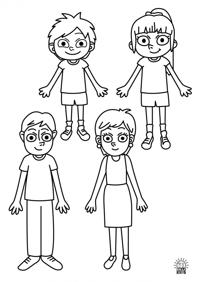 Family Colouring Pages Pdf