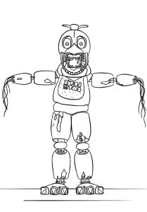 Withered Chica Pages Coloring Pages