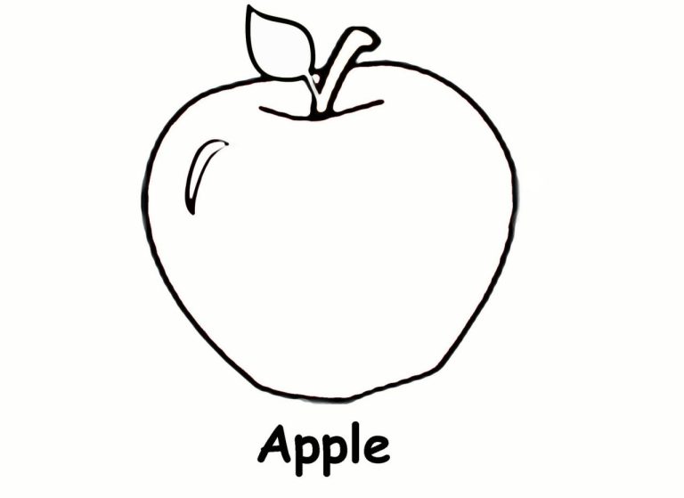 Apple Coloring Pages Images