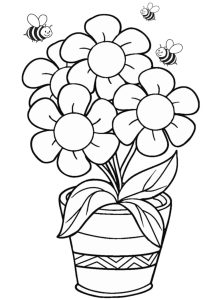 36 Printable Flower Coloring Pages for Adults & Kids Print Color Craft
