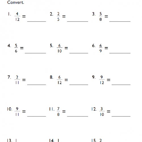 Equivalent Fractions On A Number Line Worksheet Answers