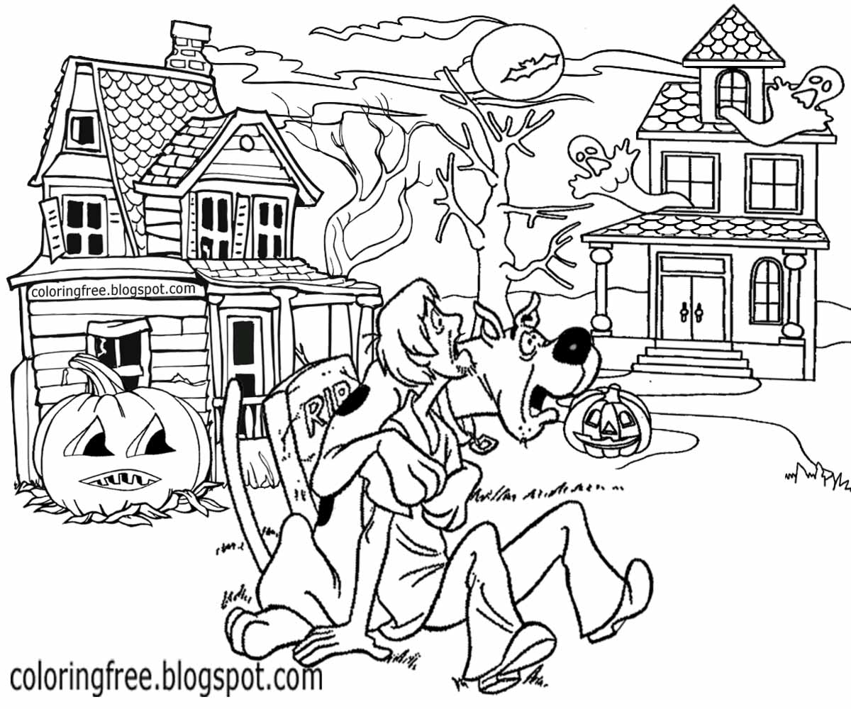 Scooby Doo Coloring Pages Halloween
