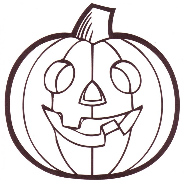 Cute Halloween Pumpkin Coloring Pages