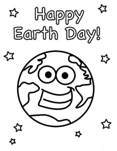 Happy Earth Day To All Coloring Page Download & Print Online Coloring