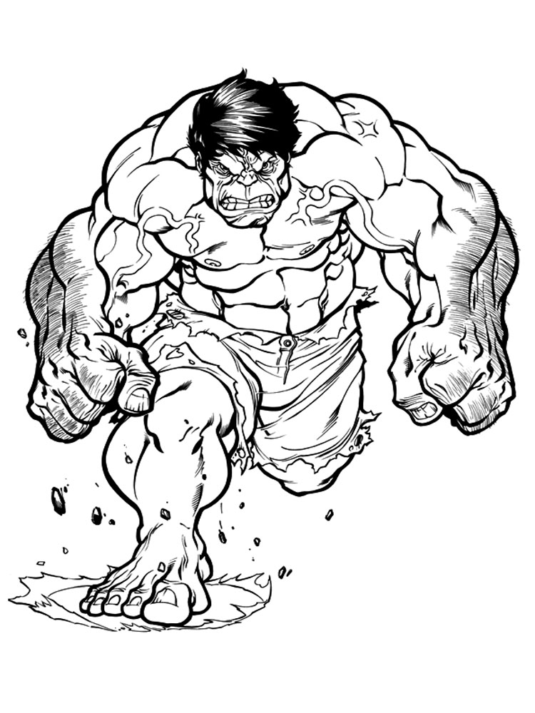 Hulk Coloring Page Printable