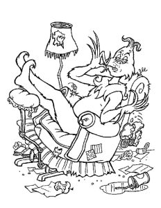 The Grinch Coloring Page Coloring Home
