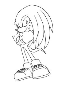 Knuckles The Echidna Coloring Pages Download & Print Online Coloring