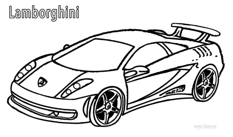 Lamborghini Coloring Sheets
