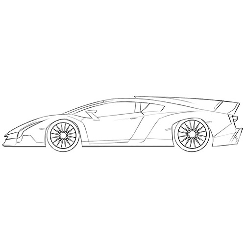 Coloring Pages Of Lamborghini Veneno