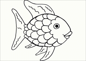 Rainbow Fish Coloring Coloring Pages For Kids And For Adults