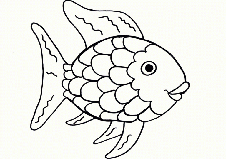 Coloring Pages Rainbow Fish