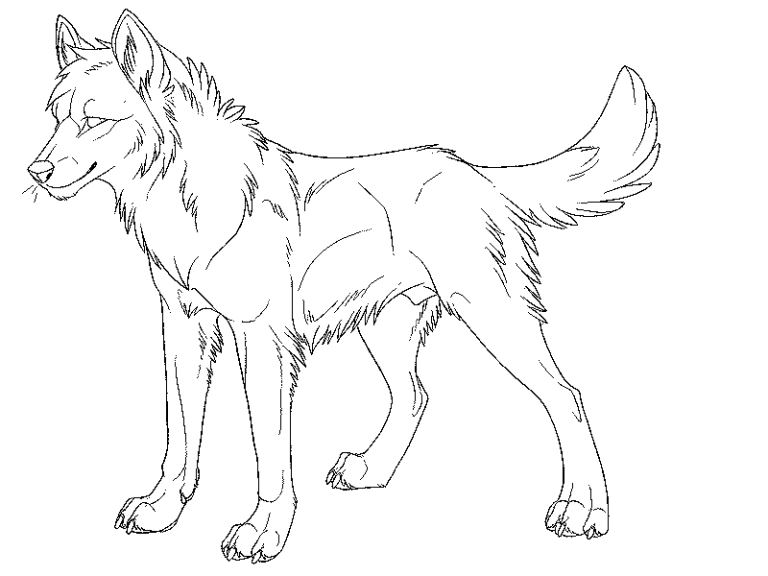 Realistic Coloring Pages Of Wolves