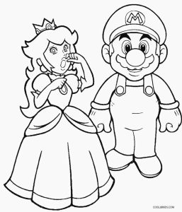 Printable Princess Peach Coloring Pages For Kids Cool2bKids