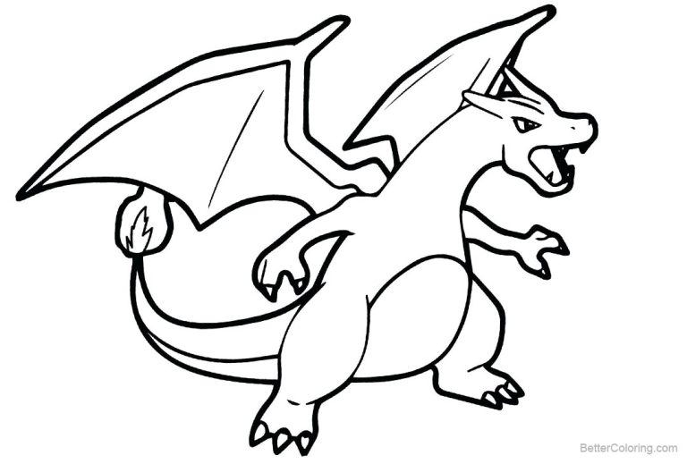 Shiny Charizard Coloring Page