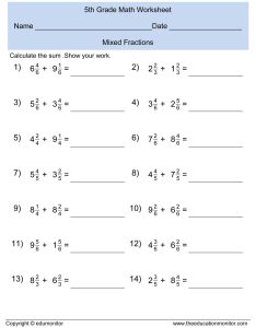 Search Results for “Mixed Fractions Worksheets 5th Grade” Calendar 2015