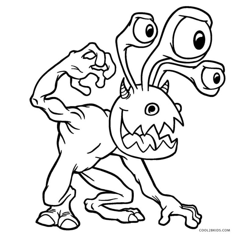 Monster Coloring Pages Printable