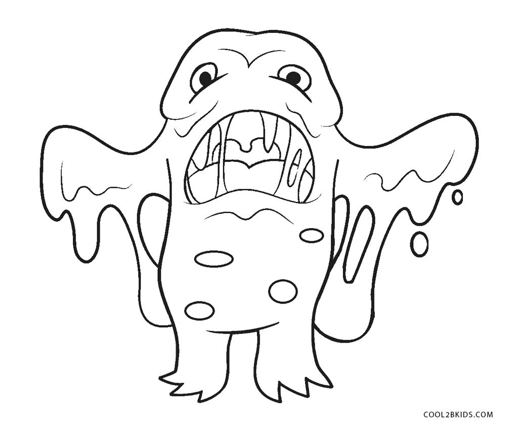 Monster Coloring Pages Free Printable