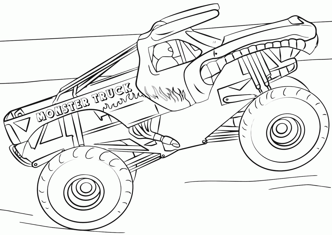 Monster truck coloring pages Coloring pages to download and print