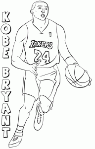 Los Angeles Lakers Coloring Pages Learny Kids