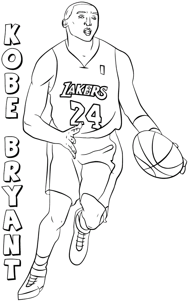 Basketball Coloring Page Lakers