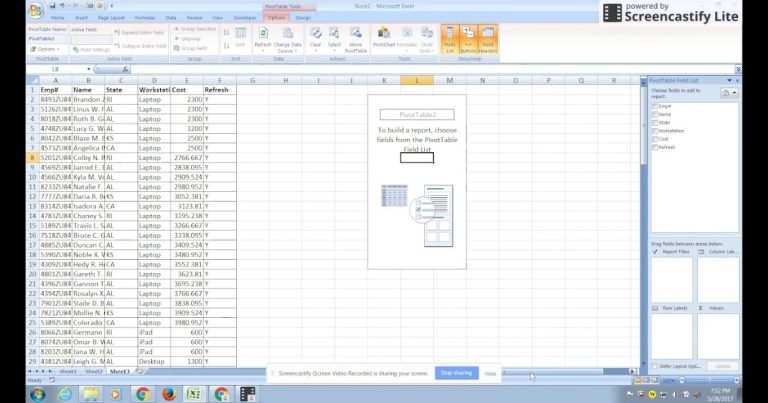Create Pivot Table From Multiple Worksheets Excel