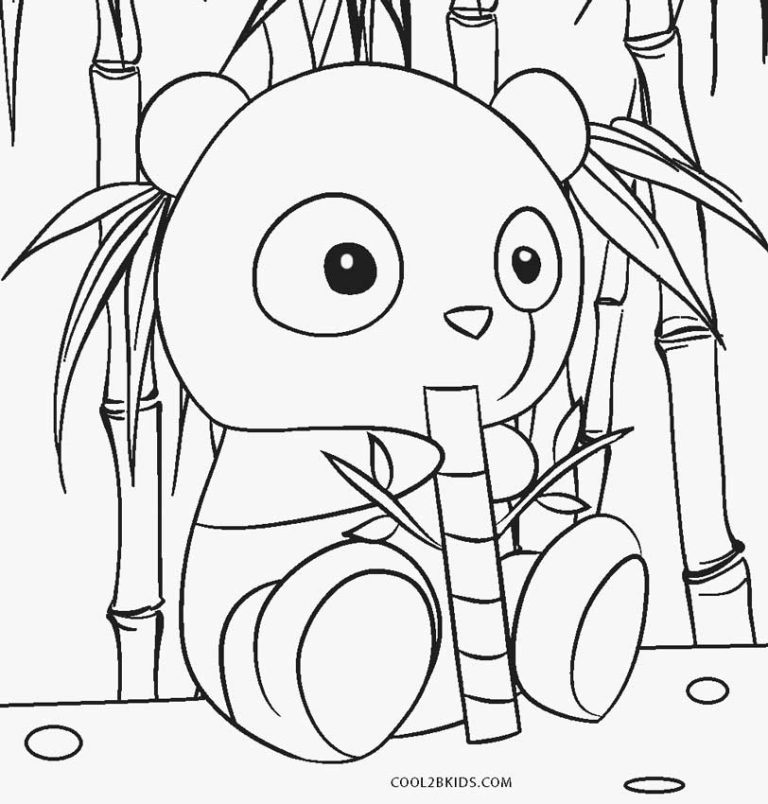 Panda Colouring Pages